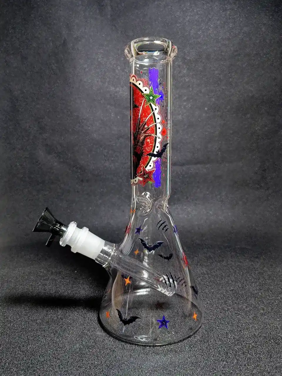 Freddy Krueger Nightmare Horror Claw Mark Beaker Glass Bong