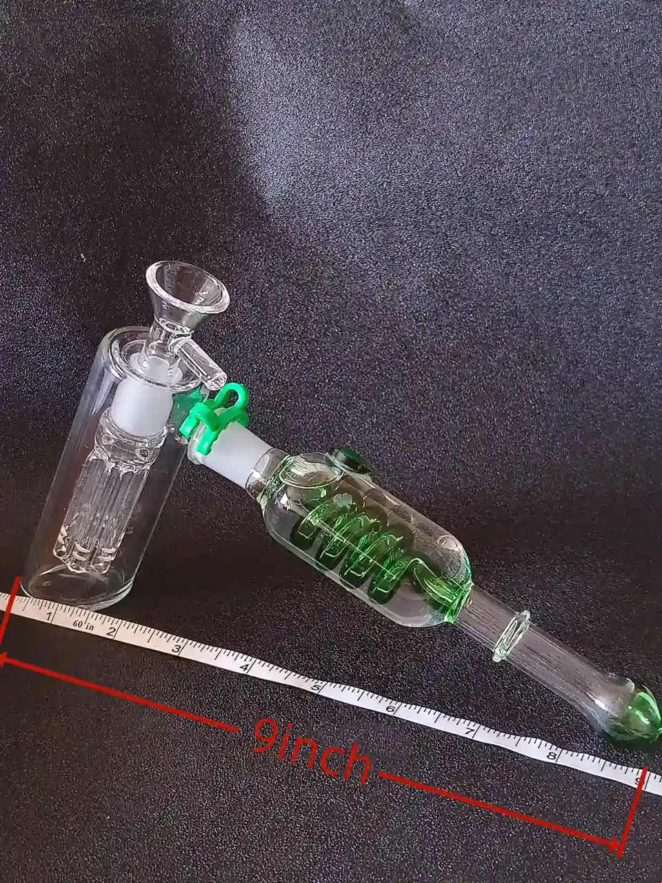Freeze Pipe Glycerin Bubbler Pipe -Green