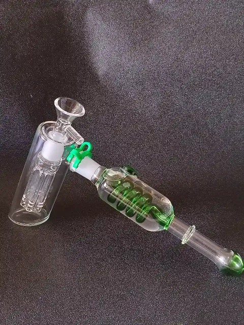 Freeze Pipe Glycerin Bubbler Pipe -Green