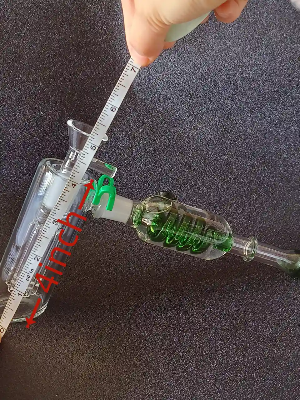 Freeze Pipe Glycerin Bubbler Pipe -Green