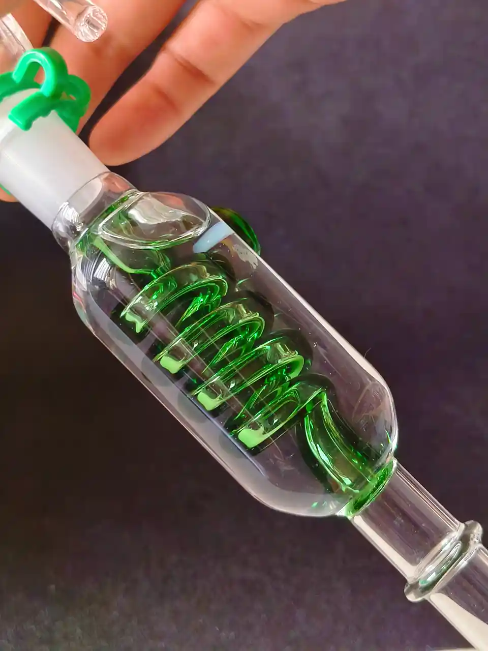 Freeze Pipe Glycerin Bubbler Pipe -Green