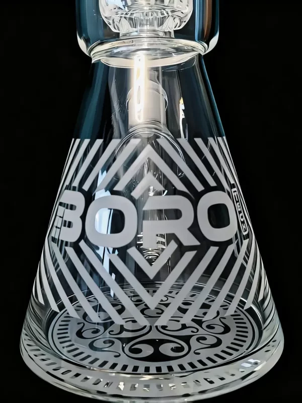 15.5″ 7mm Frosted Tribal Design Thick Beaker Bong 15.5″ 7mm Frosted Tribal Design Thick Beaker Bong