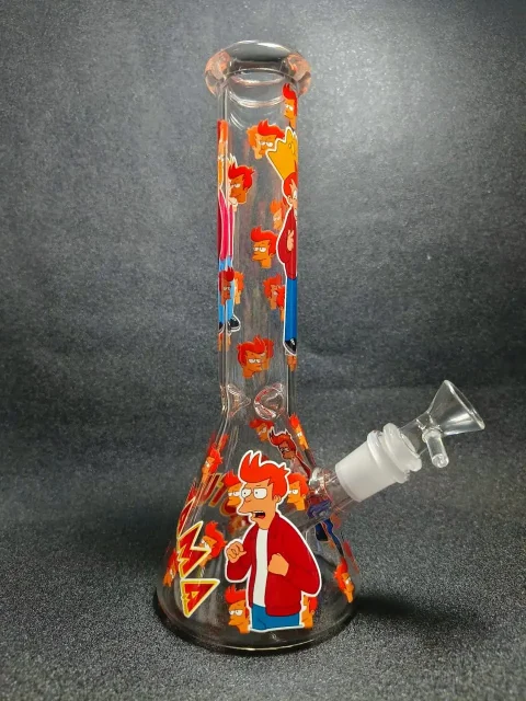 Futurama Philip J. Fry Beaker Glass Bong Futurama Philip J. Fry Beaker Glass Bong