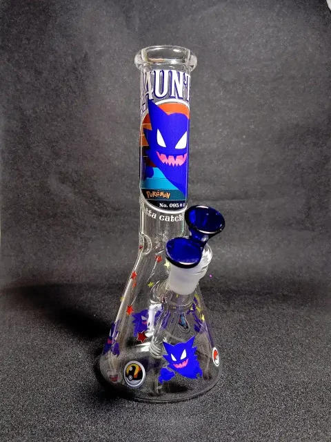 Gengar Pokémon Ghost-Type Night Shadow Beaker Glass Bong