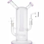 8.5" Seed of Life Bong with Double Mouthpiece & Bowls
