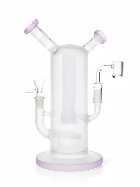 geometric-frosted-bong-with-double-mouthpiece-double-bowls