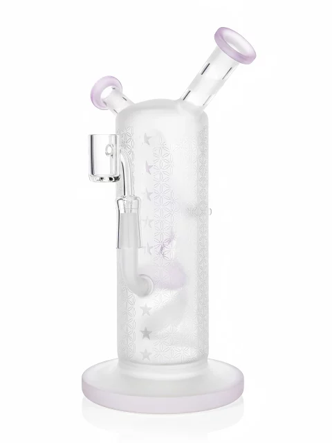 geometric-frosted-bong-with-double-mouthpiece-double-bowls geometric-frosted-bong-with-double-mouthpiece-double-bowls