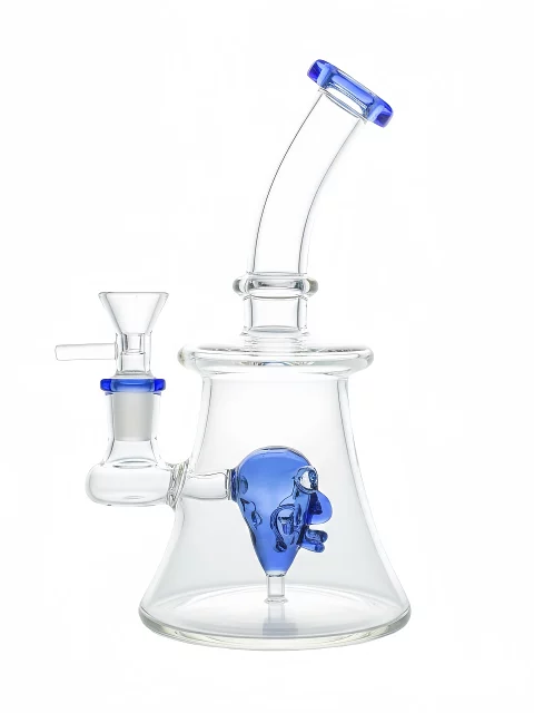 7.5" Glass Bong with Cool Alien Percolator