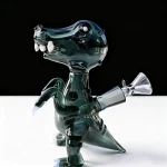 5" Glass T-Rex Dinosaur Mini Bong Bubbler