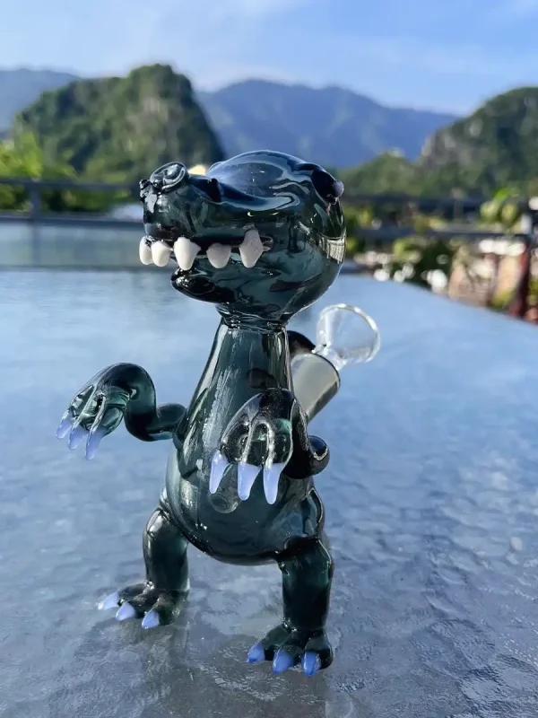 5" Glass T-Rex Dinosaur Mini Bong Bubbler