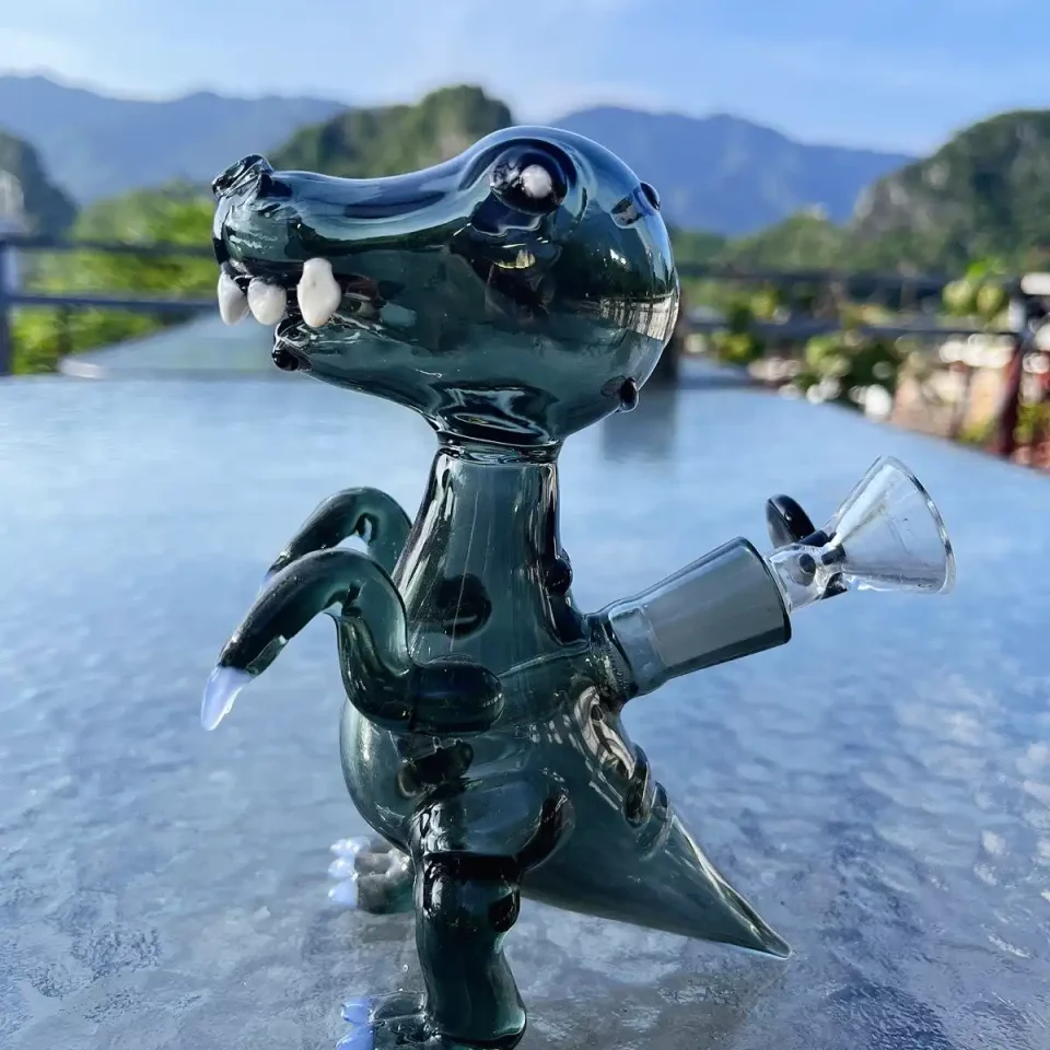 5" Glass T-Rex Dinosaur Mini Bong Bubbler
