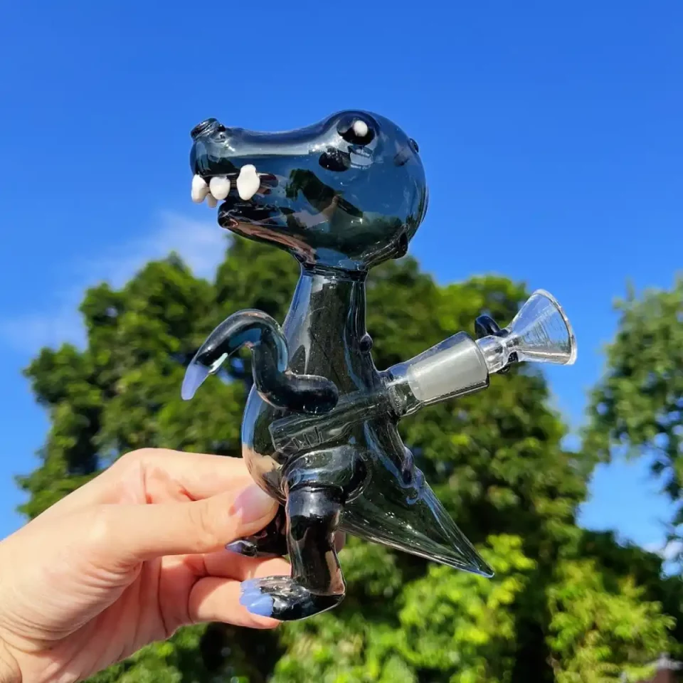 5" Glass T-Rex Dinosaur Mini Bong Bubbler