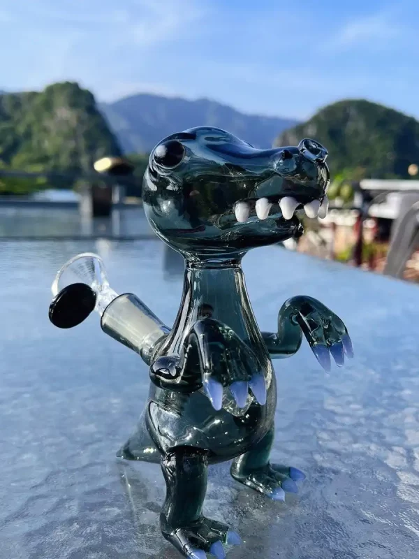 5" Glass T-Rex Dinosaur Mini Bong Bubbler