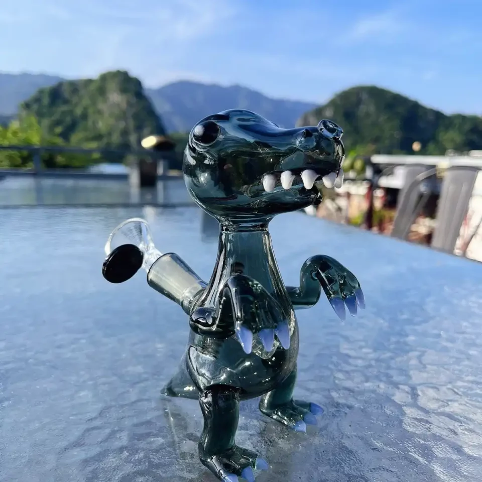 5" Glass T-Rex Dinosaur Mini Bong Bubbler