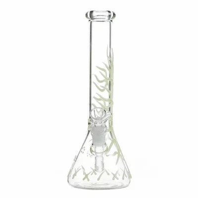 10.5" Glowing Grove Beaker Glass Bong - Image 3