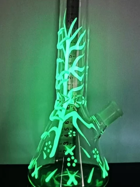 10.5" Glowing Grove Beaker Glass Bong