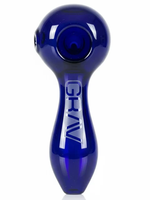 4″ GRAV® Classic Glass Spoon Pipe Blue 4" GRAV® Classic Glass Spoon Pipe Blue