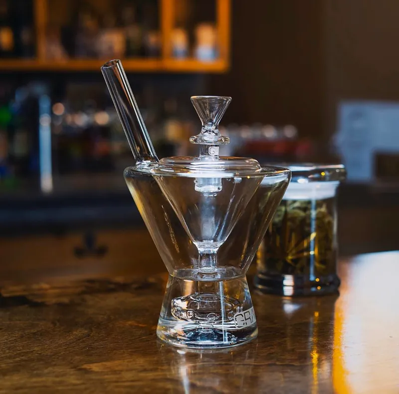 7" Grav® Martini Glass Bubbler