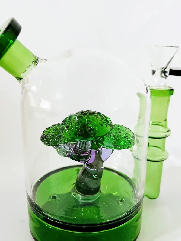 5.5" Green Bonsai Bliss Bubbler Bong/Dab Rig