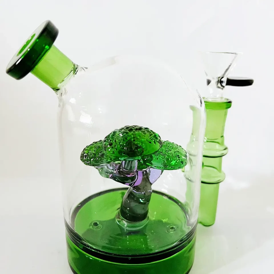 5.5" Green Bonsai Bliss Bubbler Bong/Dab Rig