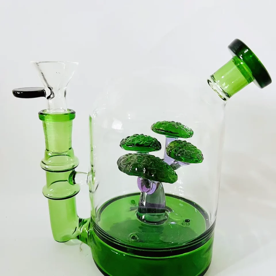 5.5" Green Bonsai Bliss Bubbler Bong/Dab Rig