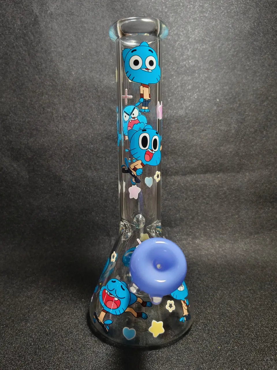 Gumball Watterson The Amazing World of Gumball Cartoon Character Beaker Glass Bong