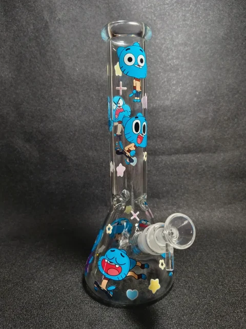 Gumball Watterson The Amazing World of Gumball Cartoon Character Beaker Glass Bong
