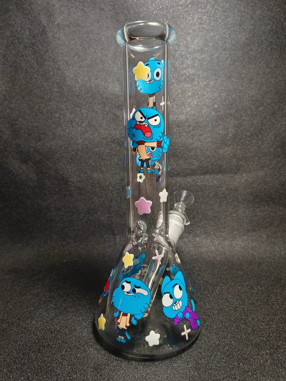 Gumball Watterson The Amazing World of Gumball Cartoon Character Beaker Glass Bong