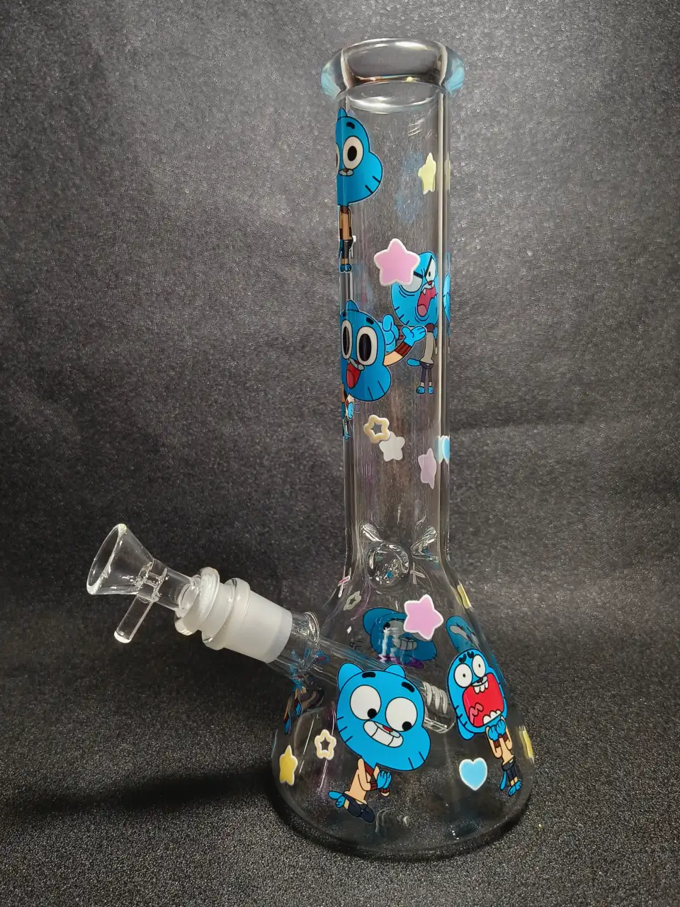Gumball Watterson The Amazing World of Gumball Cartoon Character Beaker Glass Bong