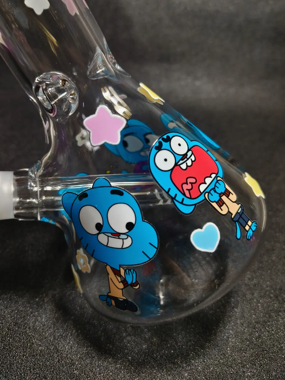 Gumball Watterson The Amazing World of Gumball Cartoon Character Beaker Glass Bong