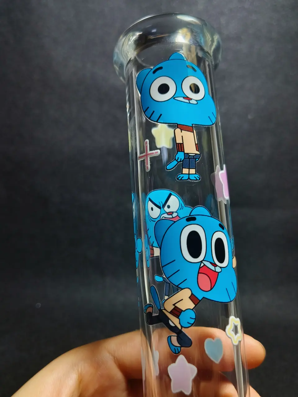 Gumball Watterson The Amazing World of Gumball Cartoon Character Beaker Glass Bong