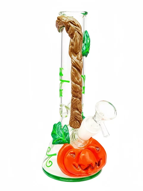 10″ Halloween 3D Pumpkin Glow-in-the-dark Bong