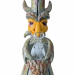 10” Hand-Painted 3D Owl Beaker Glass Bong