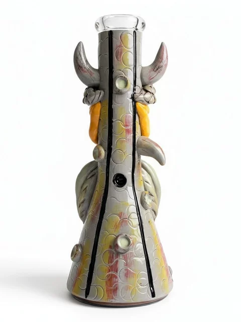 10” Hand-Painted 3D Owl Beaker Glass Bong 10” Hand-Painted 3D Owl Beaker Glass Bong