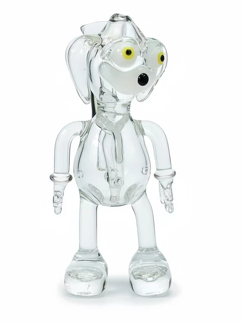 5.5" Handcrafted Realistic Puppy Glass Bubbler Bong