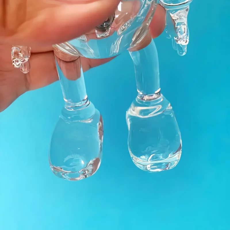 5.5" Handcrafted Realistic Puppy Glass Pipe