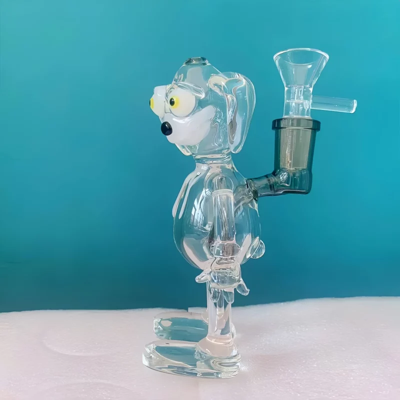 5.5" Handcrafted Realistic Puppy Glass Pipe