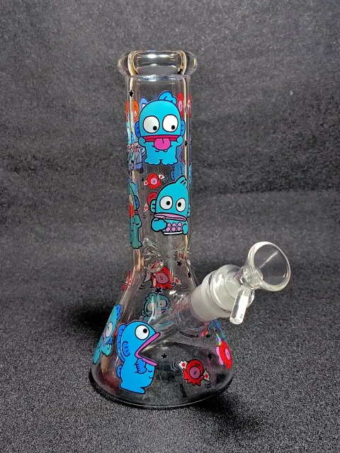 Hangyodon Sanrio Big Eyes Octopus All-Over Print Borosilicate Glass Beaker Bong