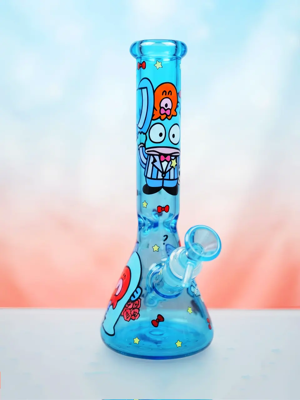 Hangyodon Sanrio Blue Beaker Glass Bong