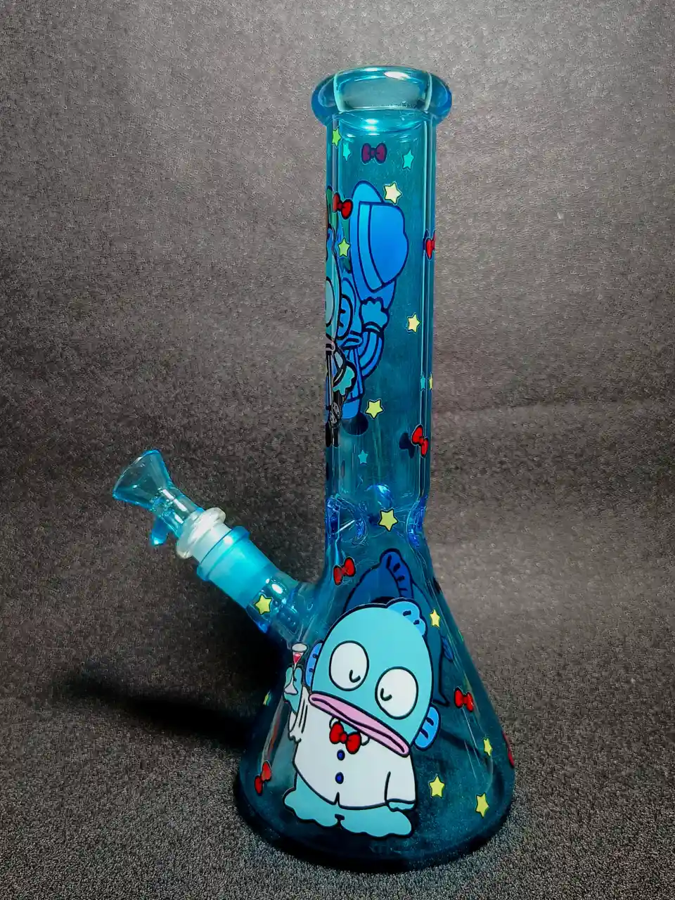 Hangyodon Sanrio Blue Beaker Glass Bong