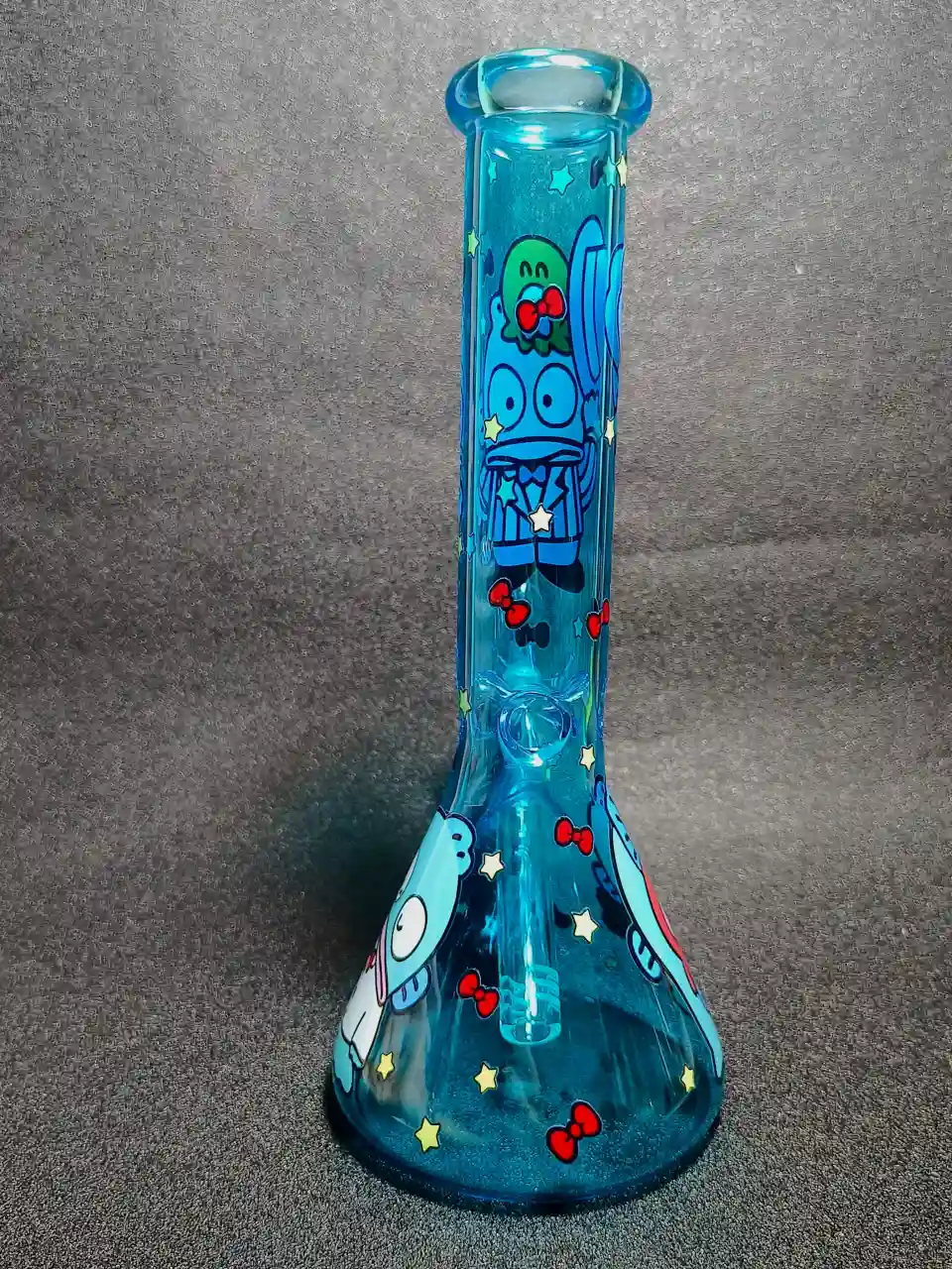 Hangyodon Sanrio Blue Beaker Glass Bong