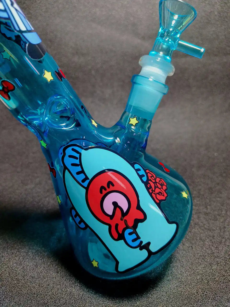 Hangyodon Sanrio Blue Beaker Glass Bong