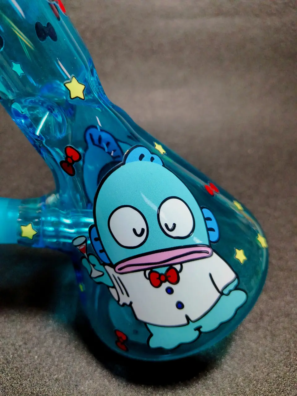 Hangyodon Sanrio Blue Beaker Glass Bong