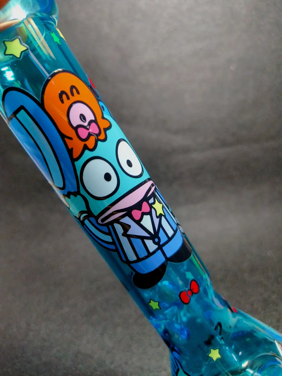Hangyodon Sanrio Blue Beaker Glass Bong