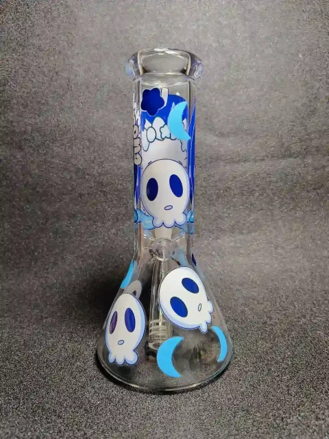 Hello Kitty Blue Gothic Crying Kitty Glass Bong Hello Kitty Blue Gothic Crying Kitty Glass Bong