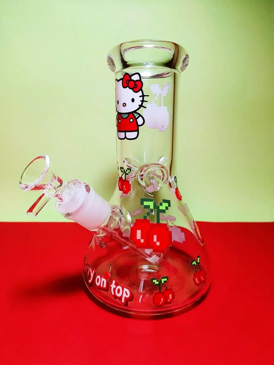8" Hello Kitty Bong Sweet Cherry Design
