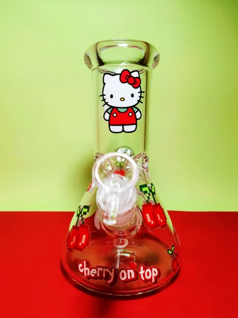 8" Hello Kitty Bong Sweet Cherry Design