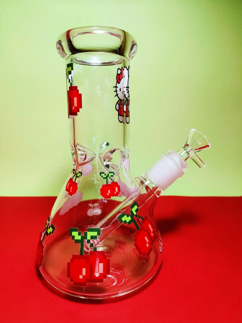 8" Hello Kitty Bong Sweet Cherry Design