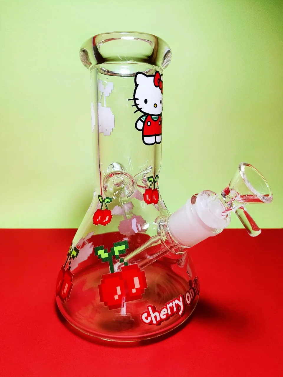 8" Hello Kitty Bong Sweet Cherry Design