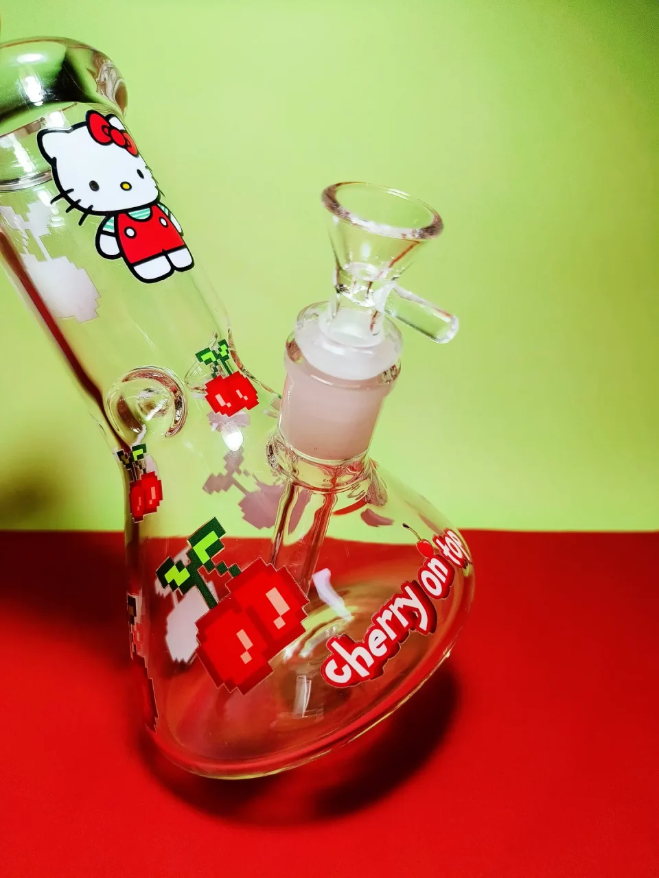 8" Hello Kitty Bong Sweet Cherry Design